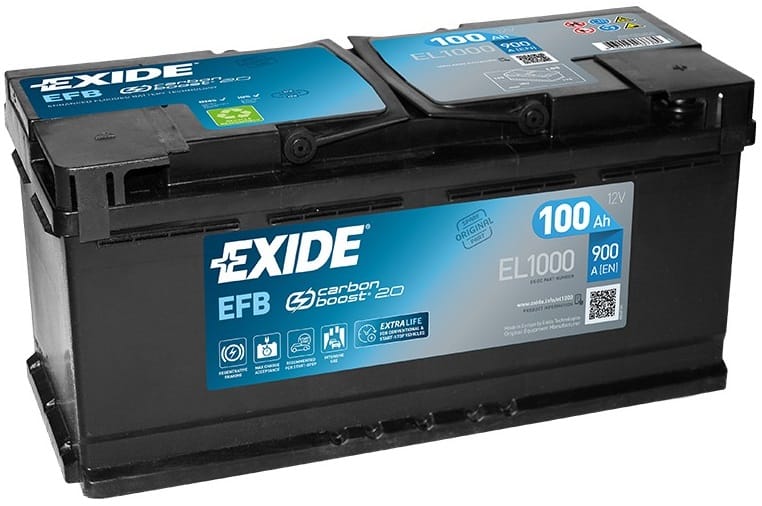 Аккумулятор EXIDE EFB 100Ah 900A R+