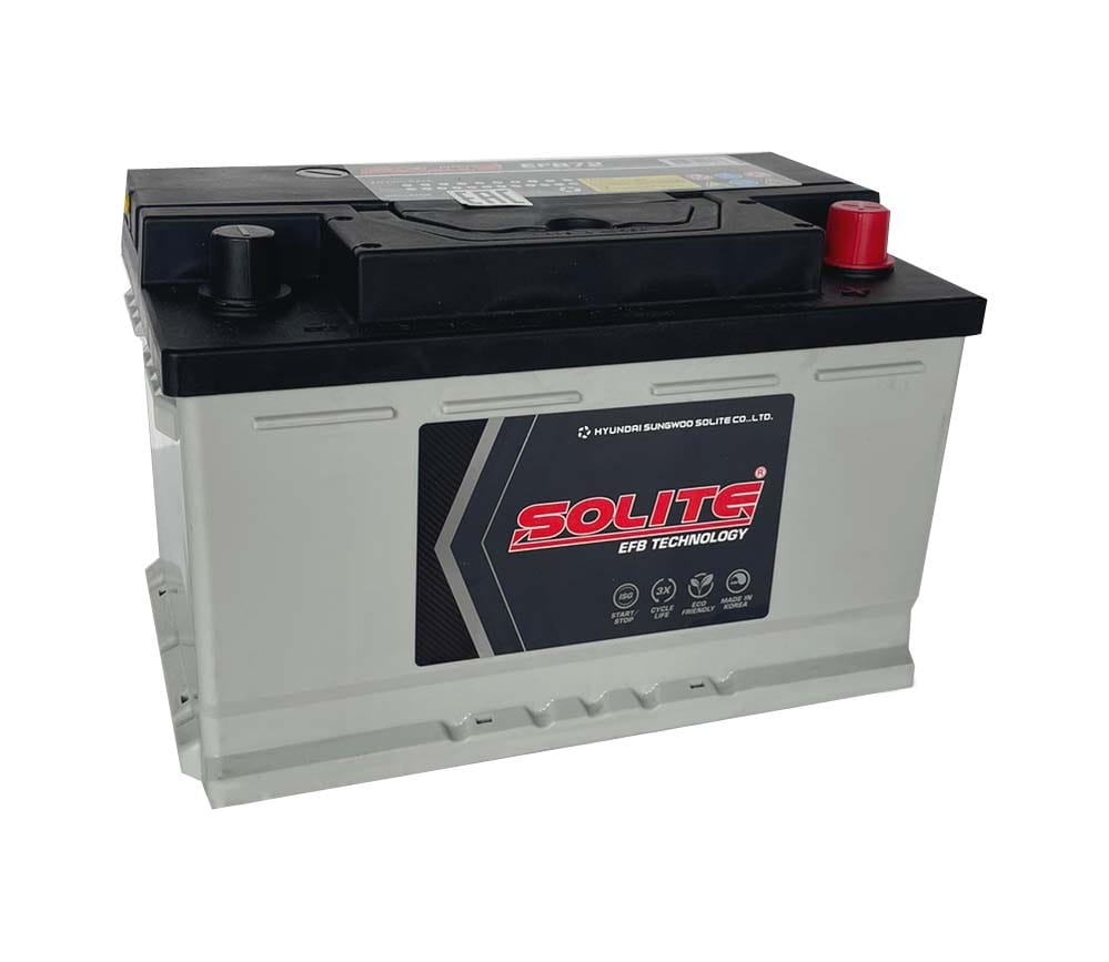 Аккумулятор SOLITE EFB 72Ah 650A R+ низкий