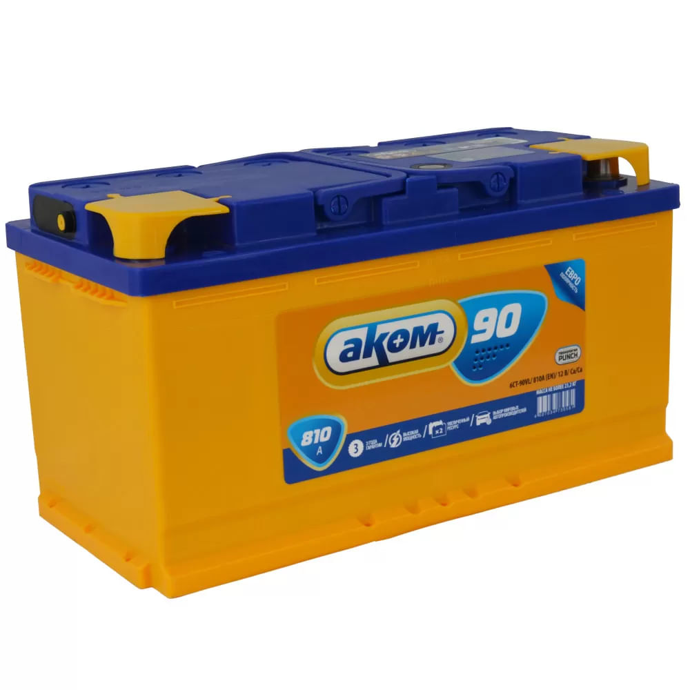 Аккумулятор AKOM 90Ah 810A L+