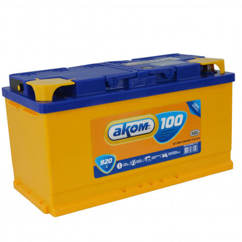 Аккумулятор AKOM 100Ah 920A R+