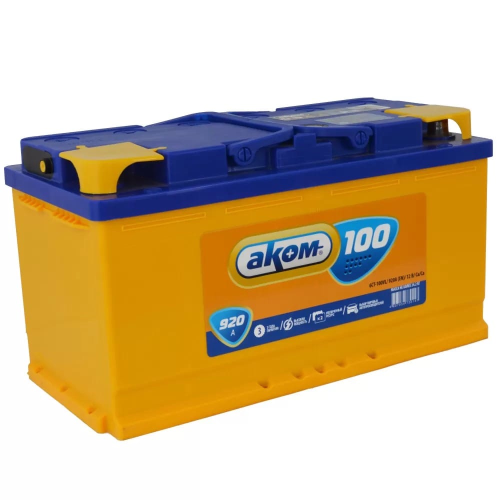 Аккумулятор AKOM 100Ah 920A L+