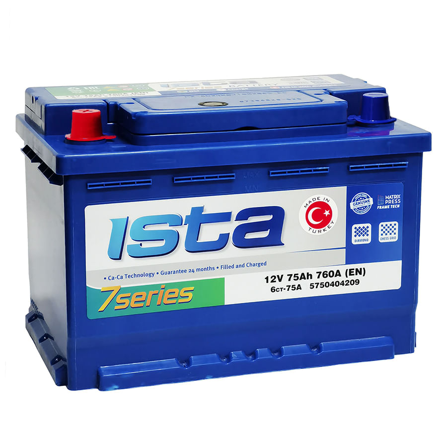 Аккумулятор ISTA 75Ah 760A L+