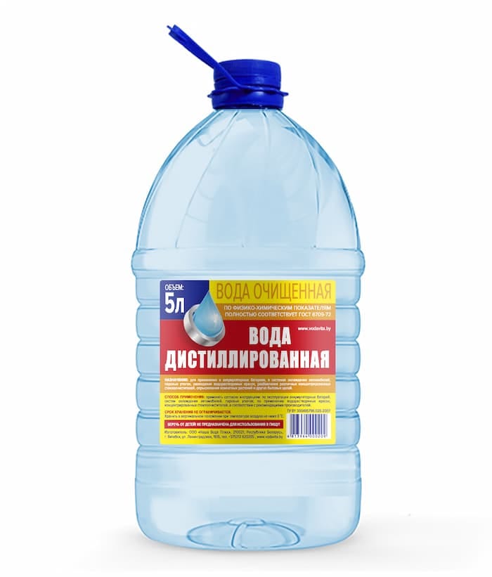 Вода дистиллированная ВИТА 5л