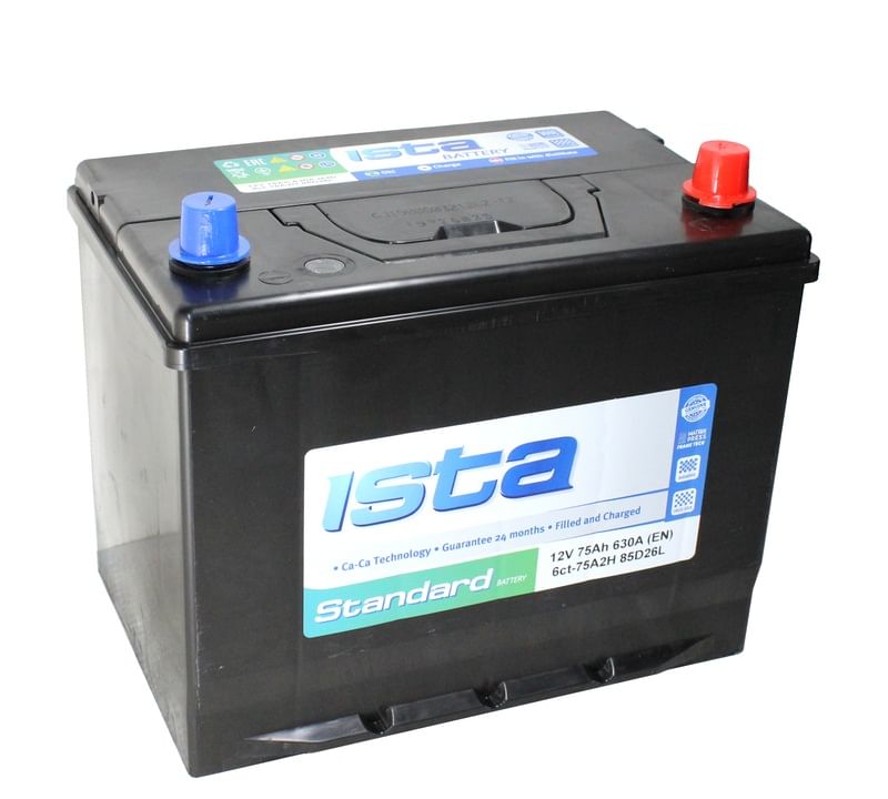 Аккумулятор ISTA ASIA 75Ah 630A R+