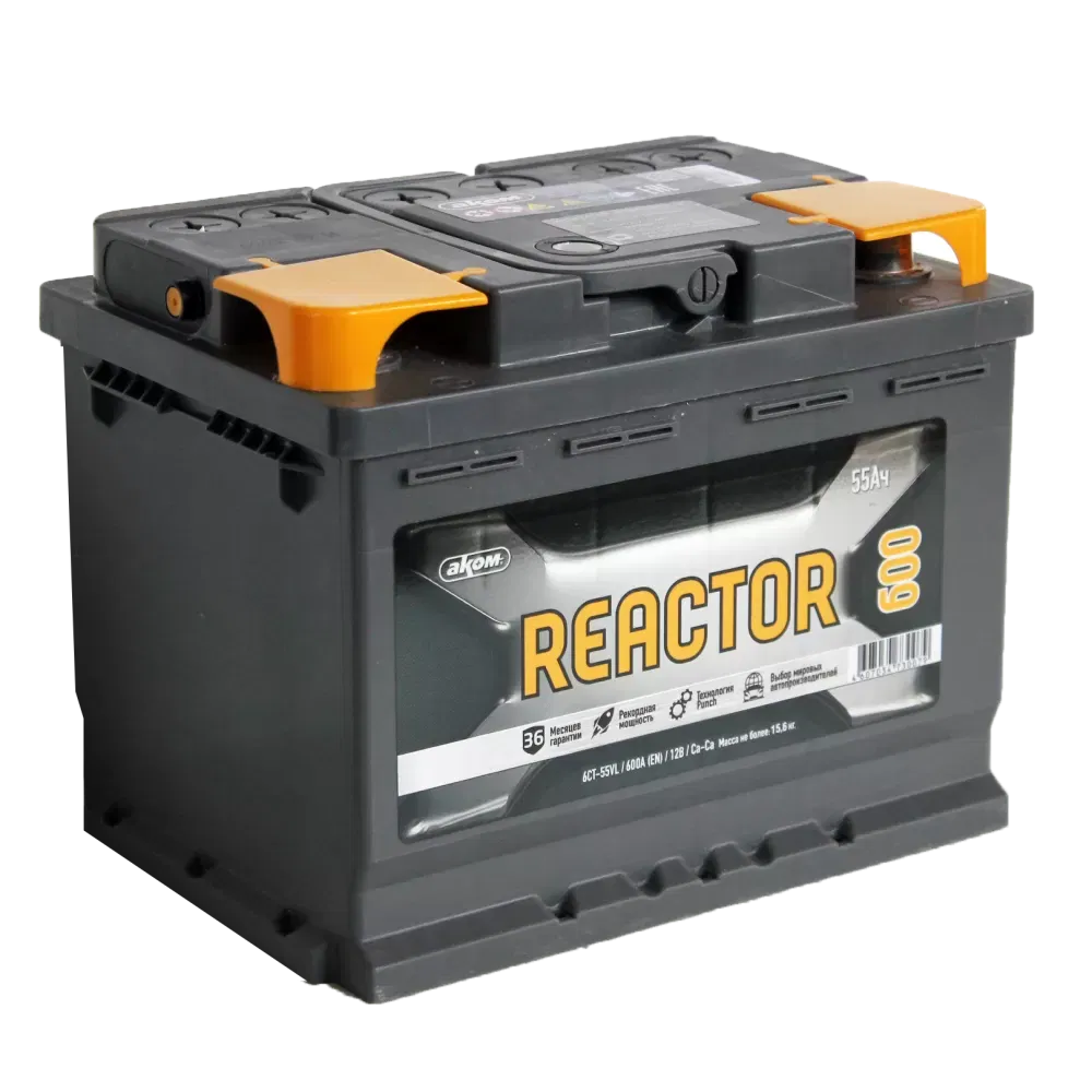 Аккумулятор REACTOR 55Ah 600A L+
