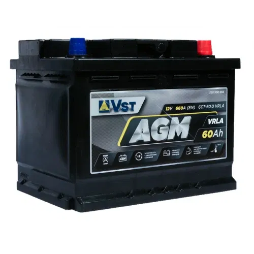 Аккумулятор VST AGM 60Ah 660A R+