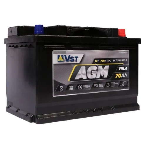 Аккумулятор VST AGM 70Ah 720A R+