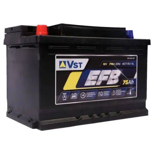 Аккумулятор VST EFB 75Ah 710A L+