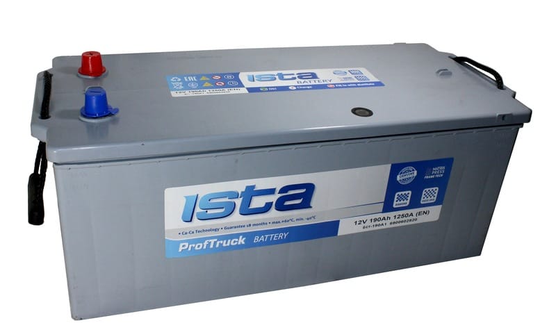 Аккумулятор ISTA Truck 190Ah 1250A евро