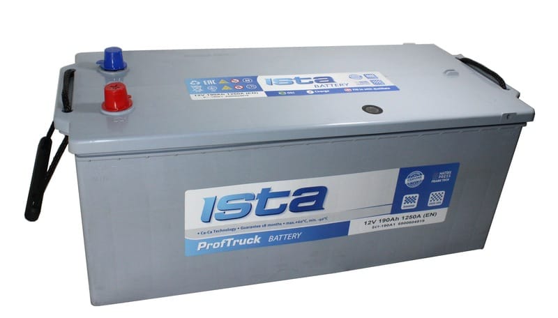 Аккумулятор ISTA Truck 190Ah 1250A рус