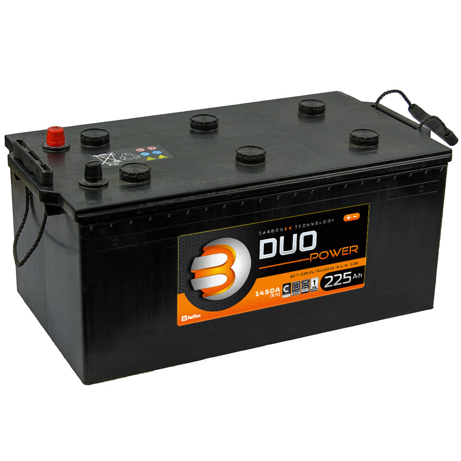 Аккумулятор DUO 225Ah 1450A евро