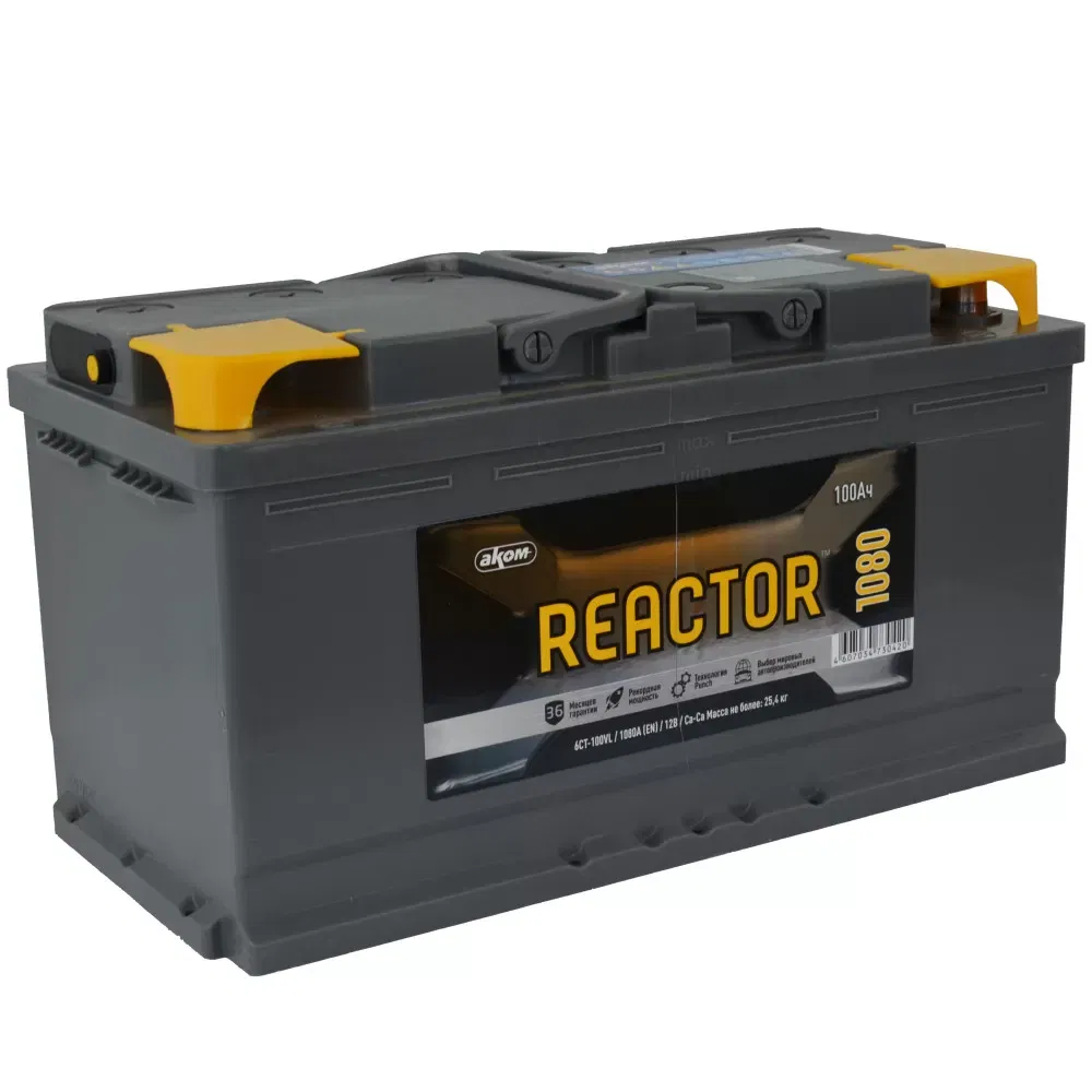Аккумулятор REACTOR 100Ah 1080A L+