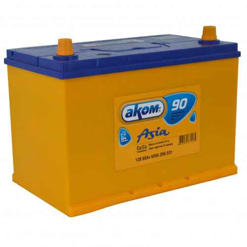 Аккумулятор AKOM ASIA 90Ah 800A R+