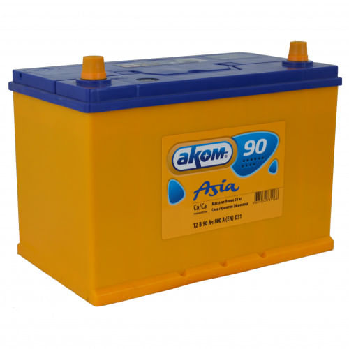 Аккумулятор AKOM ASIA 90Ah 800A L+