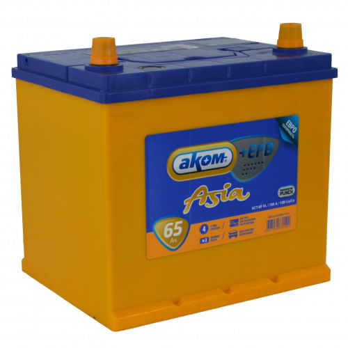 Аккумулятор AKOM ASIA +EFB 65Ah 700A R+