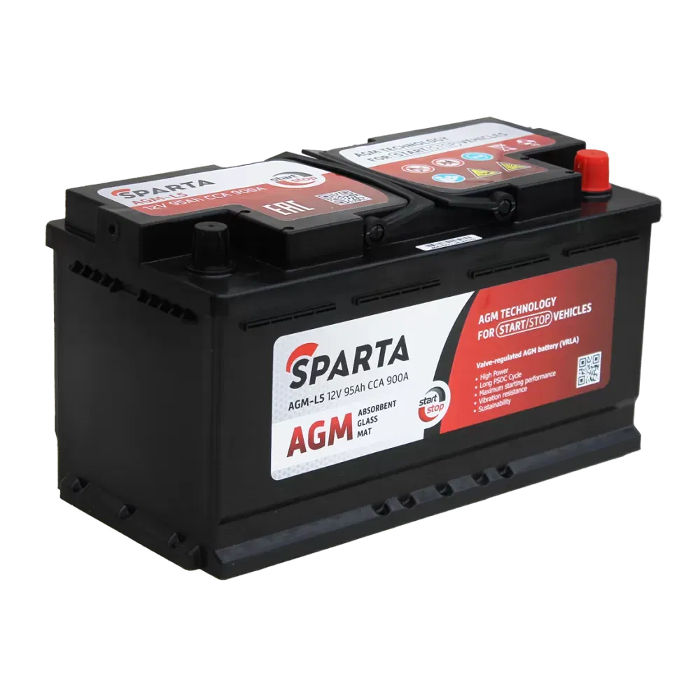 Аккумулятор SPARTA AGM 95Ah 900A R+