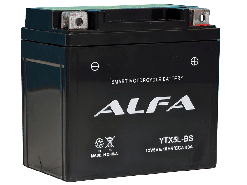 Аккумулятор ALFA YTX5L-BS 5Ah (80A 113*70*107)