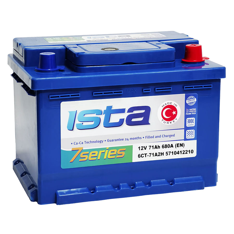 Аккумулятор ISTA 71Ah 680A R+ короткий