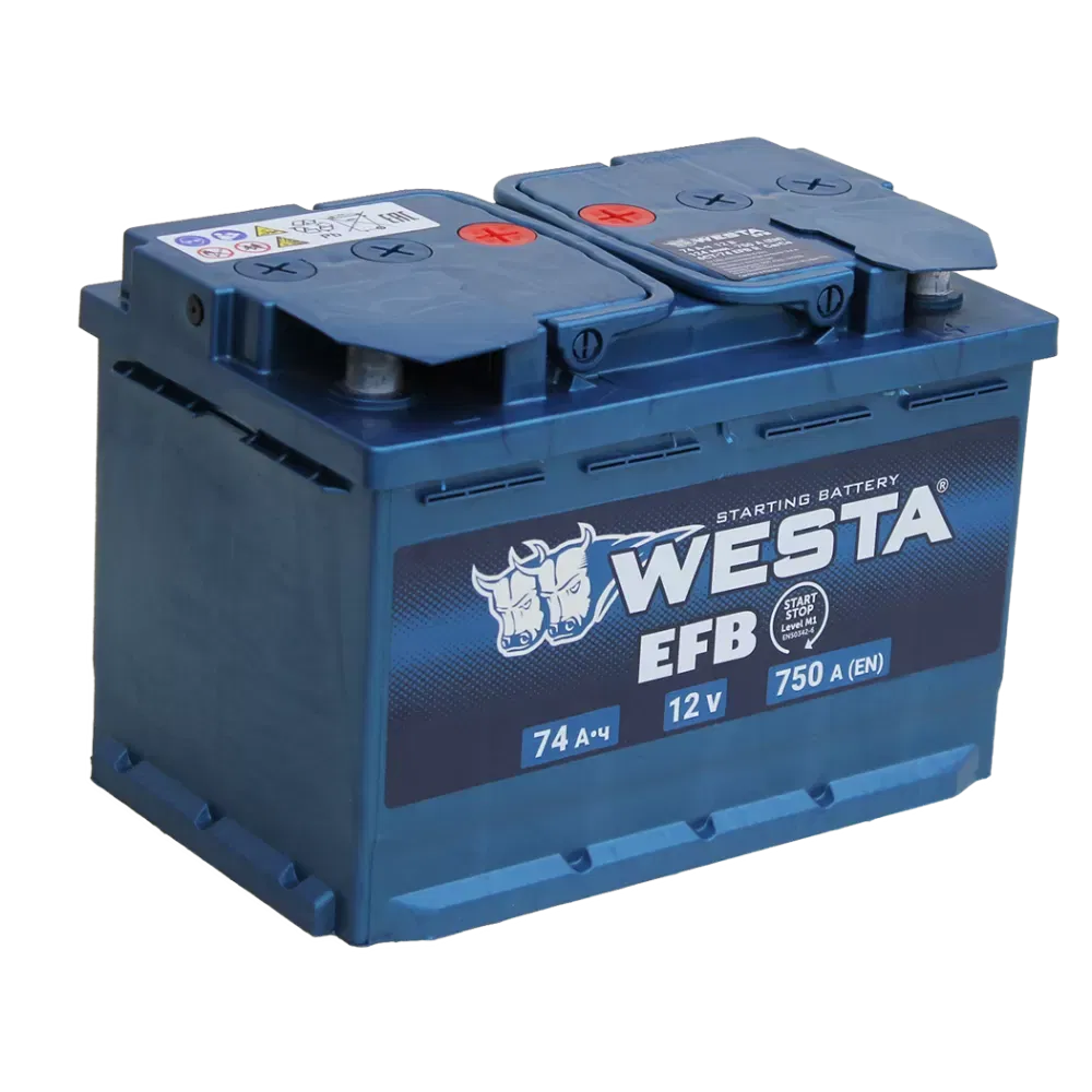 Аккумулятор WESTA EFB 74Ah 750A R+