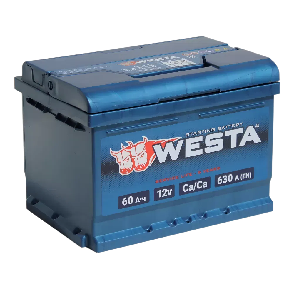 Аккумулятор WESTA 60Ah 640A R+ низкий