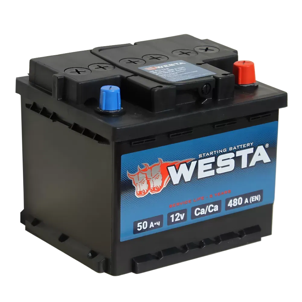 Аккумулятор WESTA 50Ah 480A R+ низкий