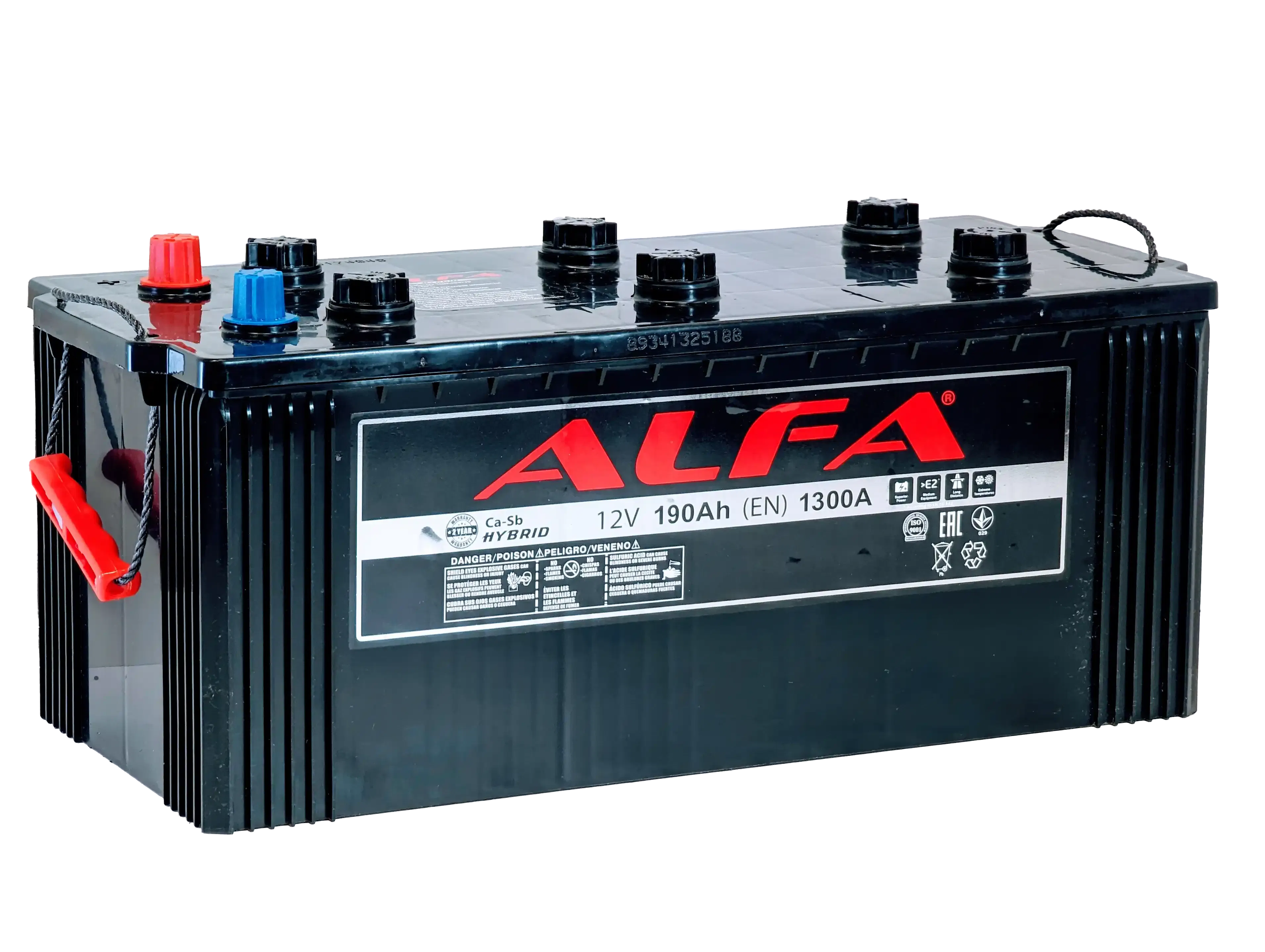 Аккумулятор ALFA 190Ah 1300A евро