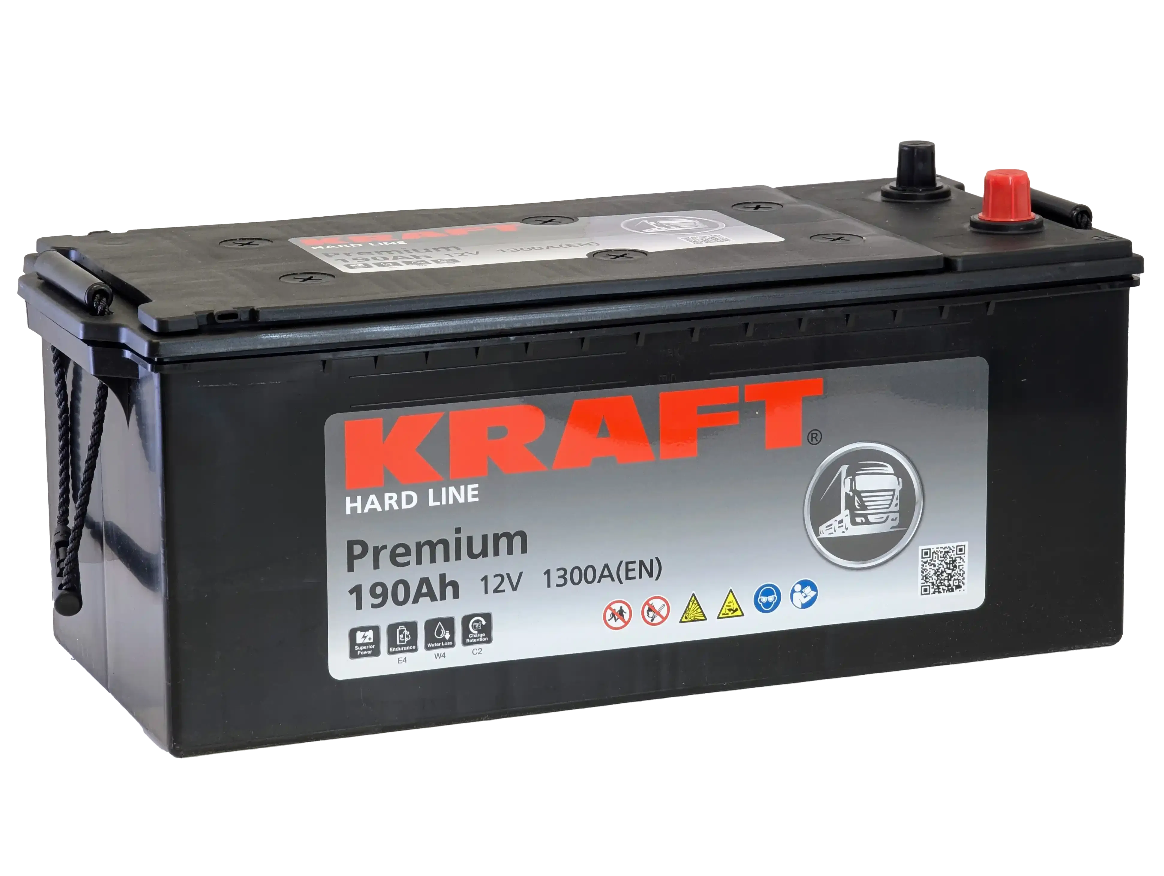 Аккумулятор KRAFT 190Ah 1300A евро