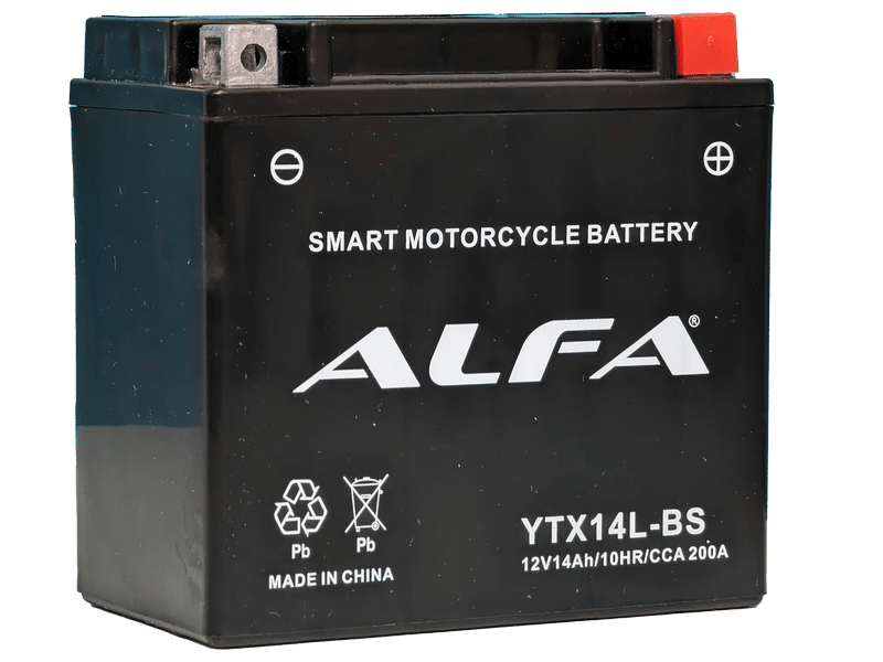 Аккумулятор ALFA YTX14L-BS 14Ah (200A, 150*87*145)