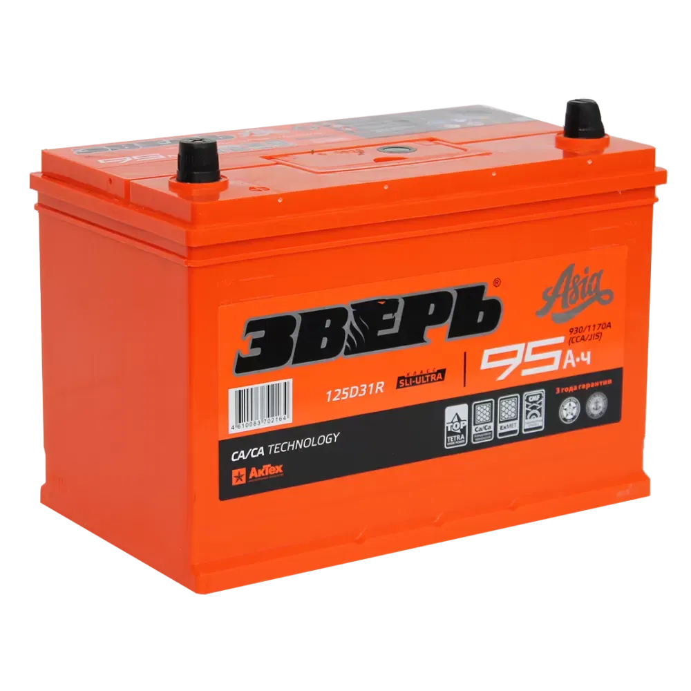 Аккумулятор ЗВЕРЬ ASIA 95Ah 930A L+