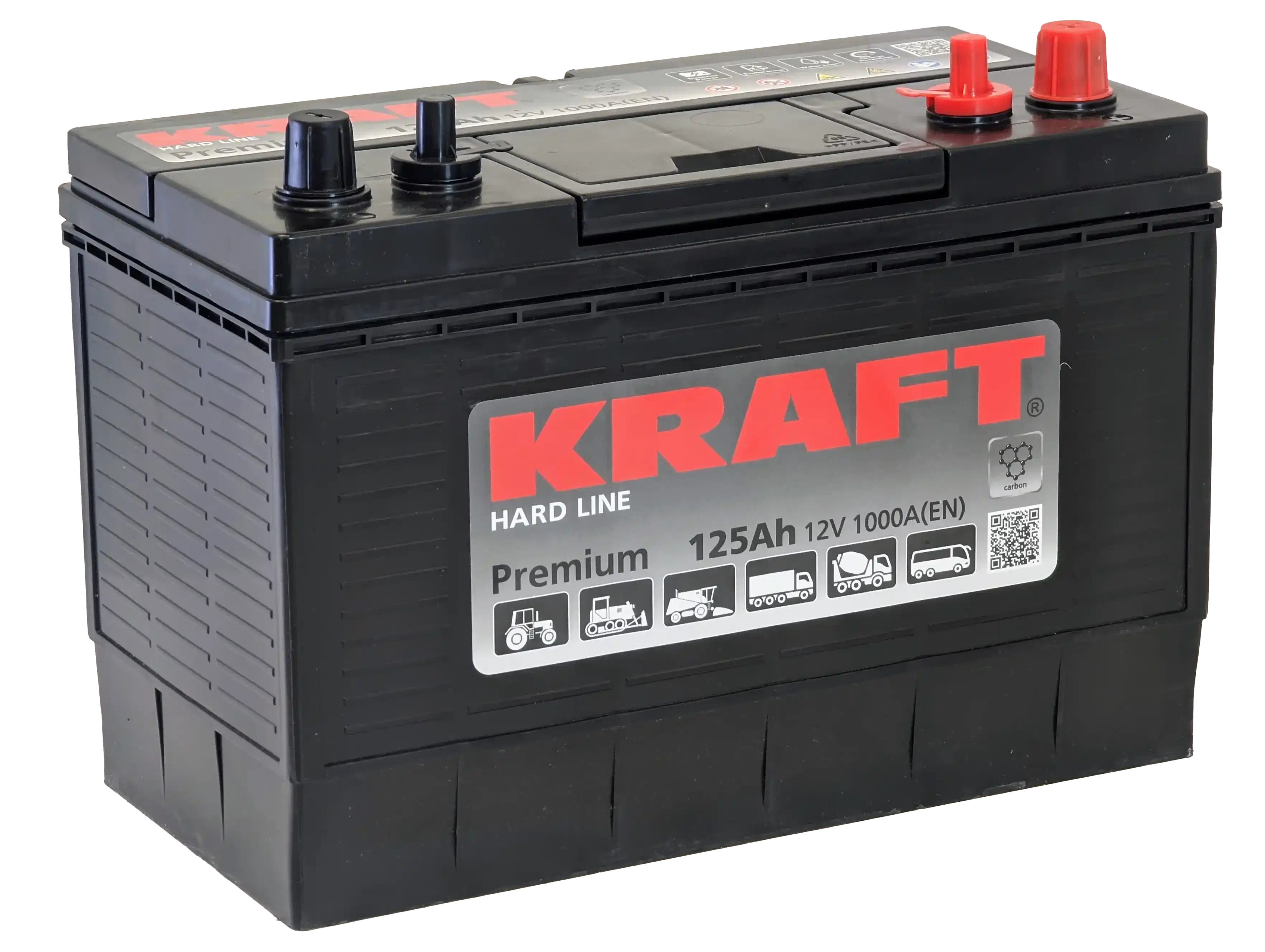 Аккумулятор KRAFT 125Ah 1000A R+