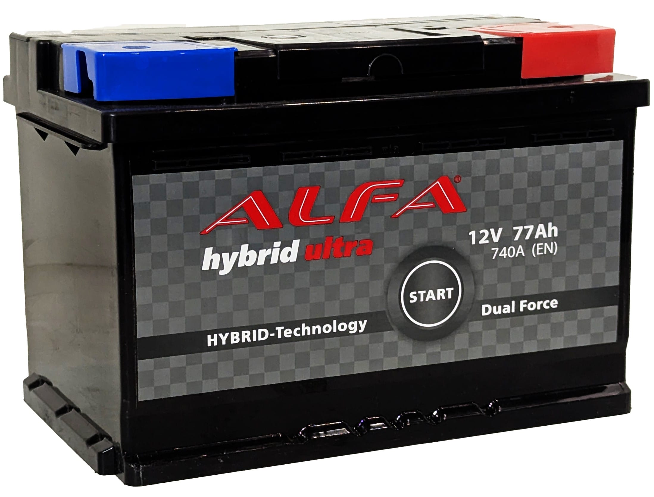Аккумулятор ALFA Hybrid 77Ah 740A R+