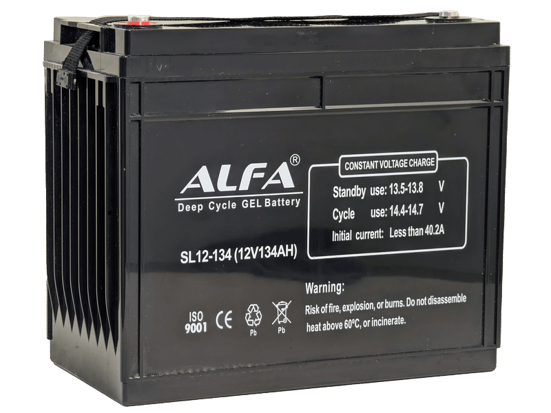 Аккумулятор ALFA 12V-134Ah(C20) L+