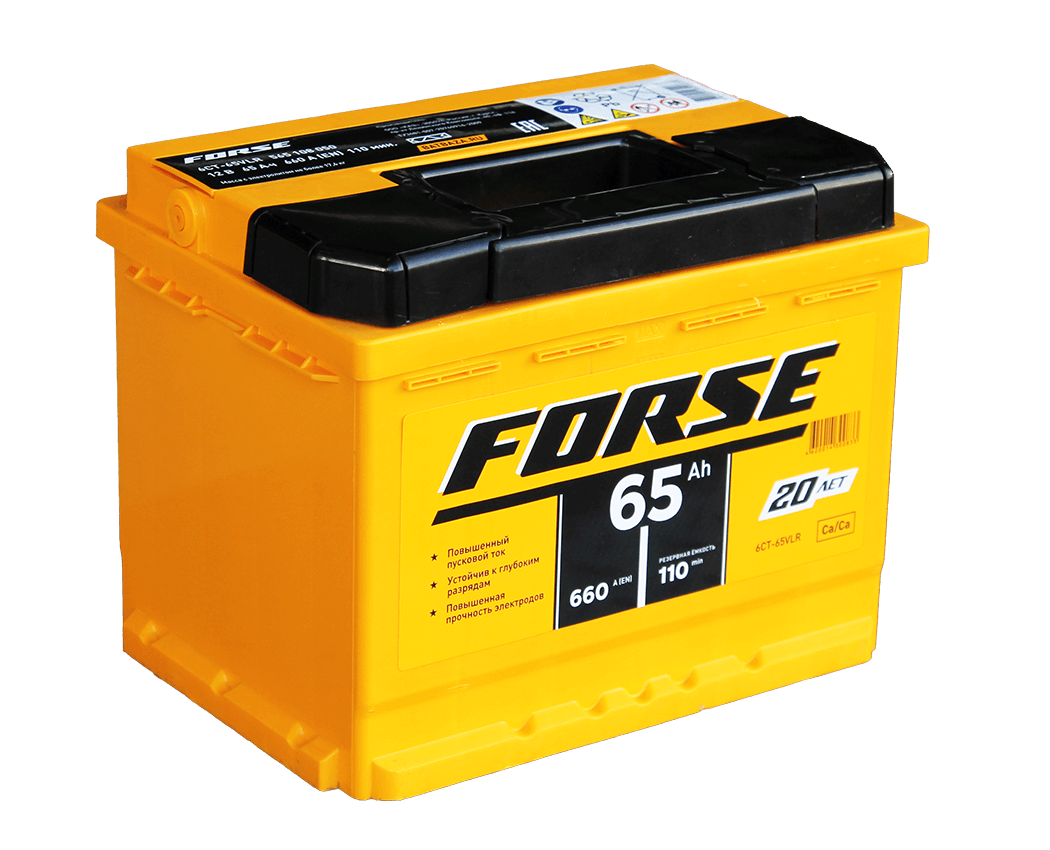 Аккумулятор FORSE 65Ah 660A R+
