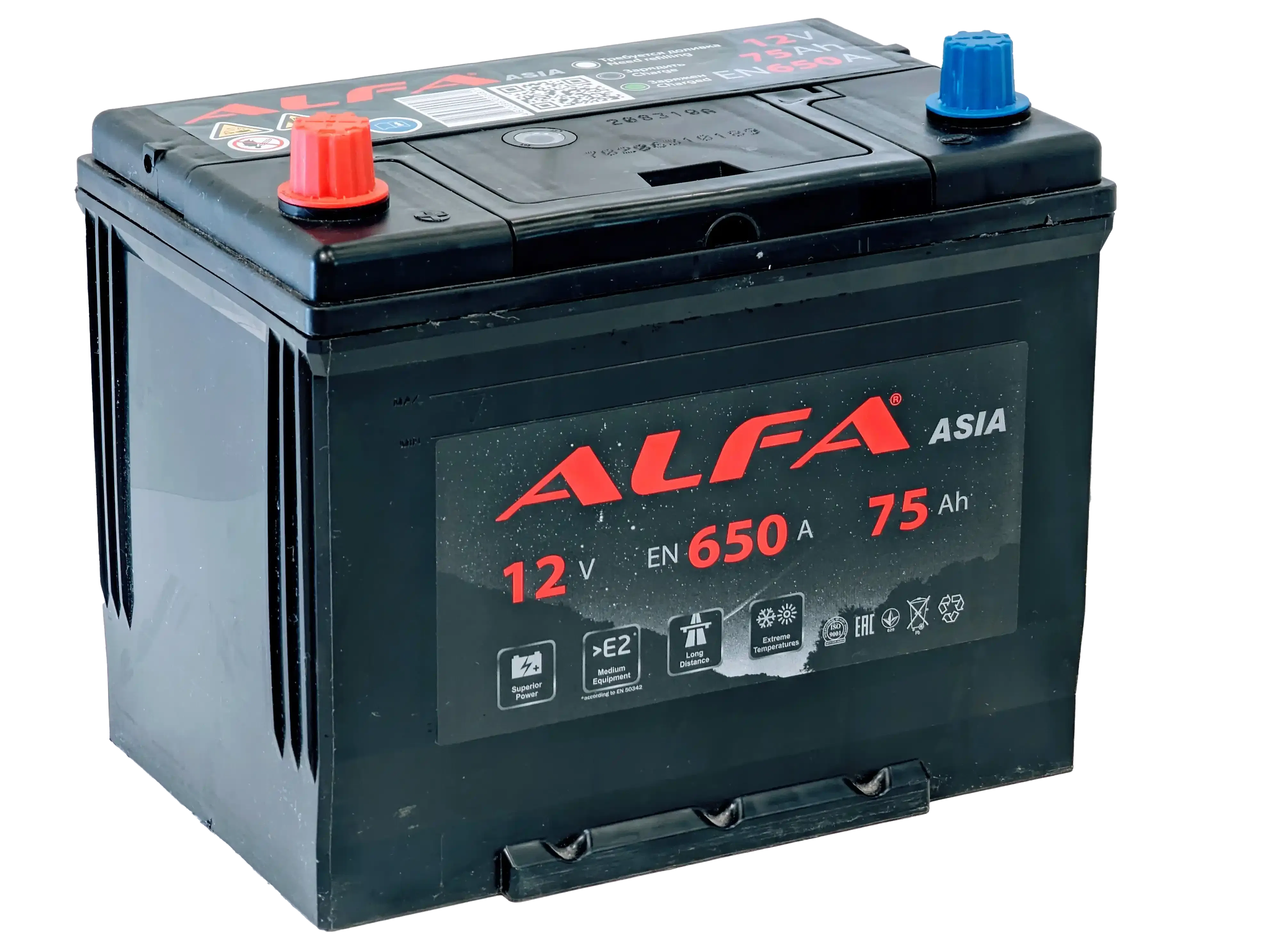 Аккумулятор ALFA ASIA 75Ah 650A L+