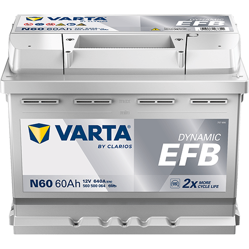 Аккумулятор VARTA EFB 60Ah 640A R+