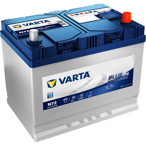 Аккумулятор VARTA EFB ASIA 72Ah 760A R+