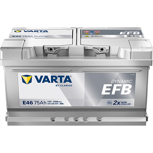 Аккумулятор VARTA EFB 75Ah 730A R+ низкий
