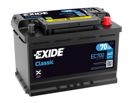 Аккумулятор EXIDE Classic 70Ah 640A R+