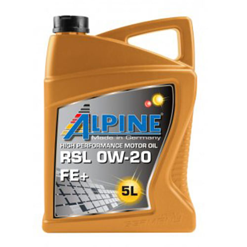 Масло моторное ALPINE RSL 0W-20 FE+, 5л