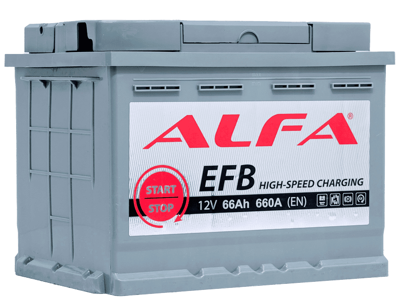 Аккумулятор ALFA EFB 66Ah 660A R+