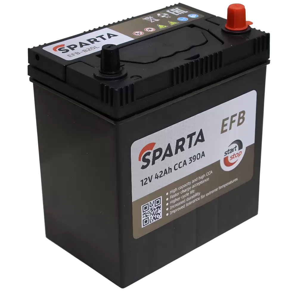 Аккумулятор SPARTA EFB ASIA 42Ah 390A R+
