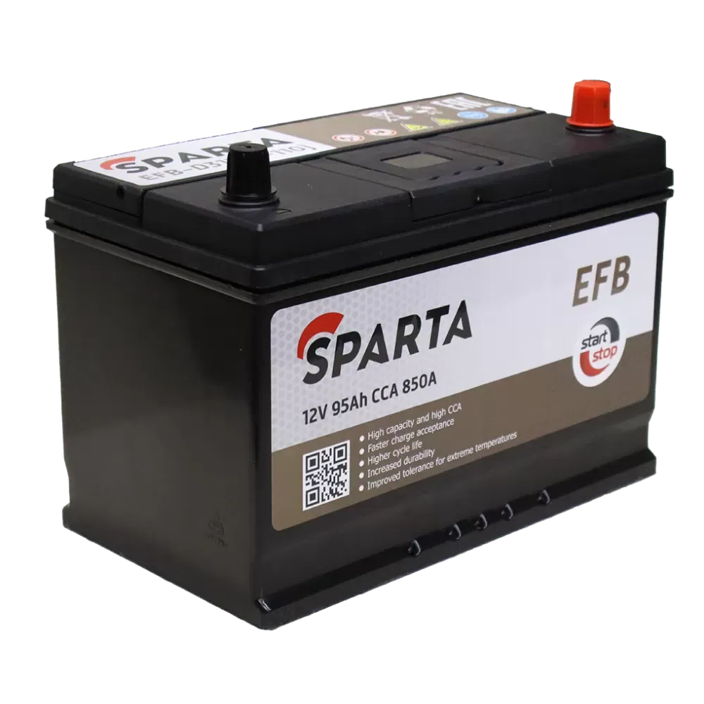 Аккумулятор SPARTA EFB ASIA 95Ah 850A R+
