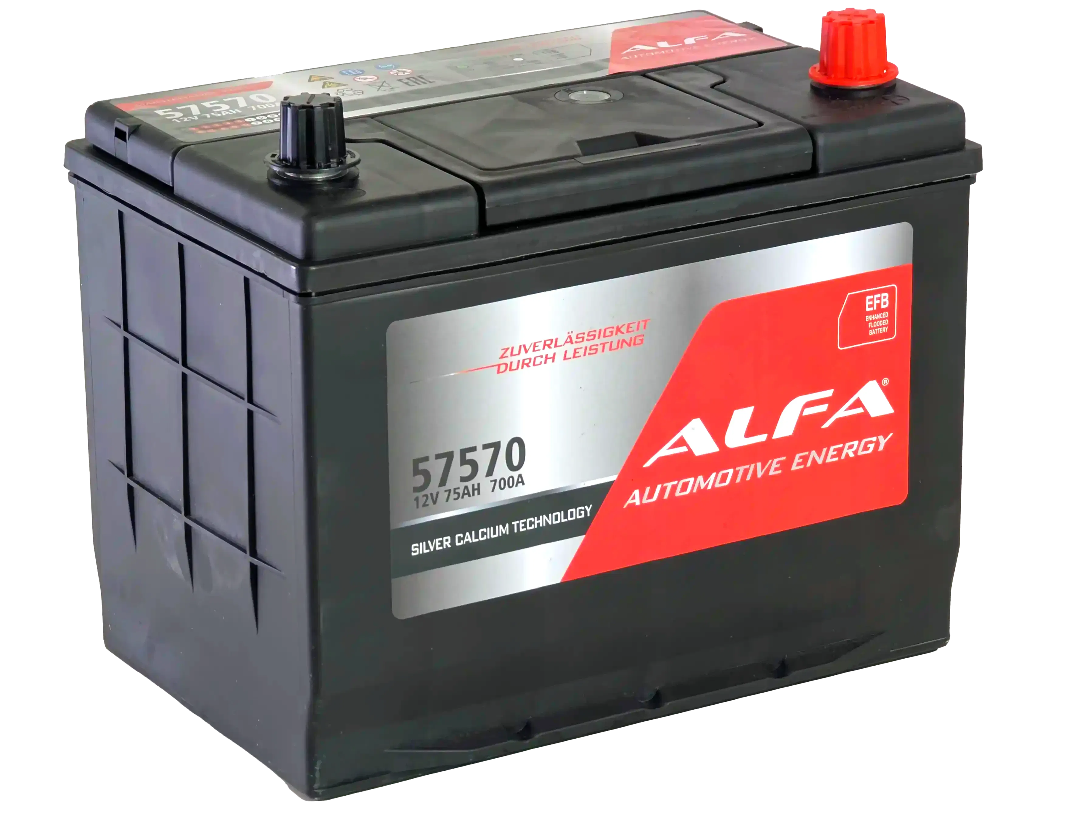 Аккумулятор ALFA ASIA EFB 75Ah 750A R+