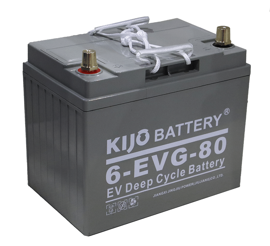 Аккумулятор KIJO 12V 6-EVG-80Ah (M6+DIN)