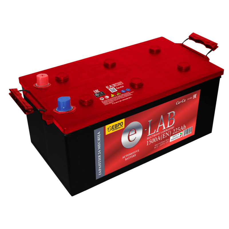 Аккумулятор E-LAB 225Ah 1500A евро