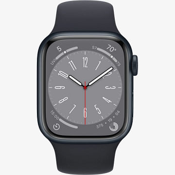 Apple Watch Series 8 GPS, 41mm Midnight Aluminum Case with Midnight Sport Band Apple