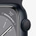 Apple Watch Series 8 GPS, 45mm Midnight Aluminum Case with Midnight Sport Band Apple