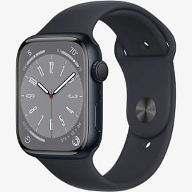 Apple Watch Series 8 GPS, 45mm Midnight Aluminum Case with Midnight Sport Band Apple MNP13
