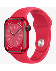 Apple Watch Series 8 GPS 41mm (PRODUCT)RED Aluminium Case with (PRODUCT)RED Sport Band - Regular Apple