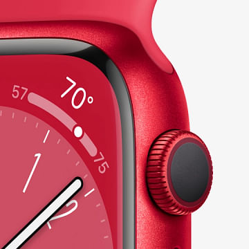 Apple Watch Series 8 GPS 45mm (PRODUCT)RED Aluminium Case with (PRODUCT)RED Sport Band - Regular Apple